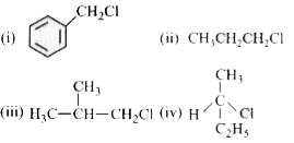 Which of the following compounds will undergo racemisation when solution of KOH hydrolyses?