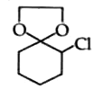 Acid catalysed hydrolysis of the cyclic acetal gives