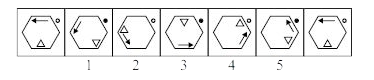 There are seven figures, the first and last of which are unnumbered and the remaining five are numbered as 1, 2, 3, 4 and 5. These seven figures from a series. However, one of the five numbered figures does not fit into the series. Select the figure that does not fit into the series.