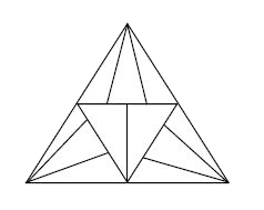 Find the number of triangles formed in the given figure.