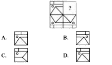 Select a figure from the options which when placed in the blank space of the given figure would complete the pattern.
