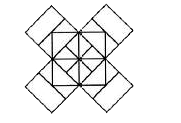 Count the number of squares in the given figure.