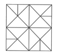 How many squares are there in the given figure ?