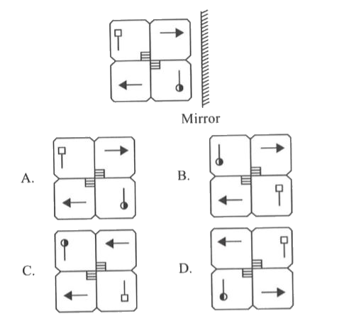 Select the correct mirror image of the given figure.