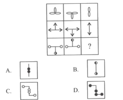 Select a figure from the options which will complete the given figure matrix.
