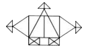 Find the minimum number of straight lines required to draw the given figure.