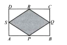 ABCD is a rectangle (not drawn to scale) having length 30 cm and breadth 25 cm. P, Q, R and S are midpoints of AB, BC, CD and AD respectively. Find the area of the shaded region of the figure.