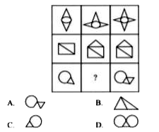 Select a figure from the options which will complete the given figure matrix.