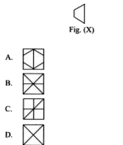 In which of the following figures, Fig. (X) is exactly embedded as one of its parts?