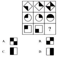Select a figure from the options which will complete the given figure matrix.