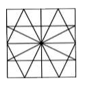 Find the minimum number of straight lines required to draw the given figure.