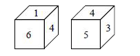 Two positions of a dice are shown here . Find the number on face opposite to the face having number 3.