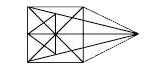 Count the number of triangles formed in the given figure.