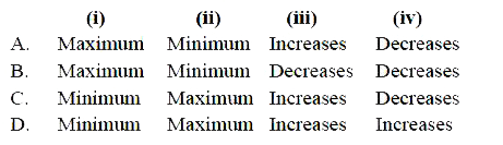 Fill in the blanks by choosing an appropriate option.  On the surface of the earth, acceleration due to gravity at poles is ul(