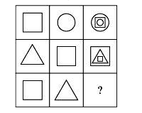 Which of the following figures will complete the given figure matrix?