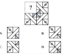 Select a figure from the options which will complete the pattern in the given figure.