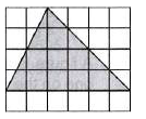 Find the area of the shaded figure, taking the area of each square as 1 cm^(2) ?