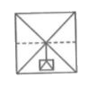 A square transparent sheet, with a pattern and a dotted line on it is shown here. Select a figure from the options as to how the pattern would appear when the transparent sheet is folded along the dotted line.