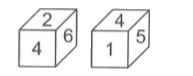 Two positions of a dice are shown . Which number will be on the face opposite to the face having numbre 6 ?