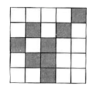 How many minimum number of squares that he must be shaded to make the given figure symmetric ?