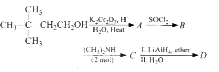 Identify product D in the following reaction sequence :