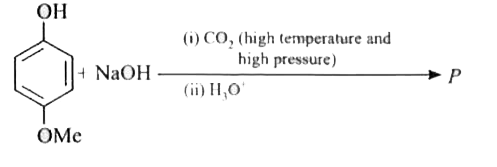 The structure of the product P of the following reaction is