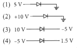 Which one of the following semiconductor diodes is reverse biased?