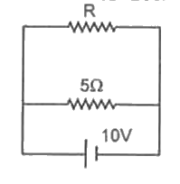 आरेख में दर्शाये गये परिपथ में शक्ति क्षय 30 वॉट है तो R का मान होगा -