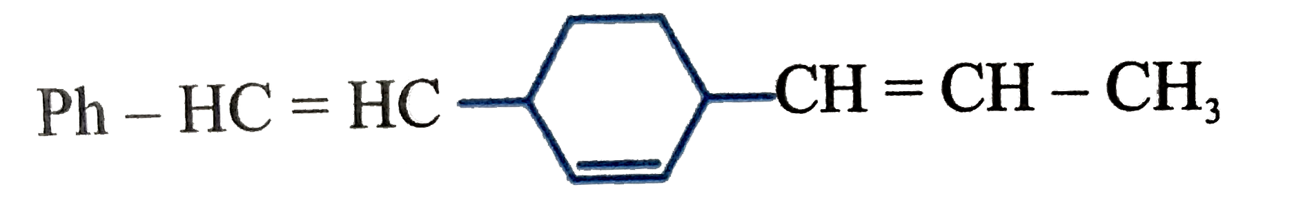 The total number of geometrical isomers possible in the following compound is