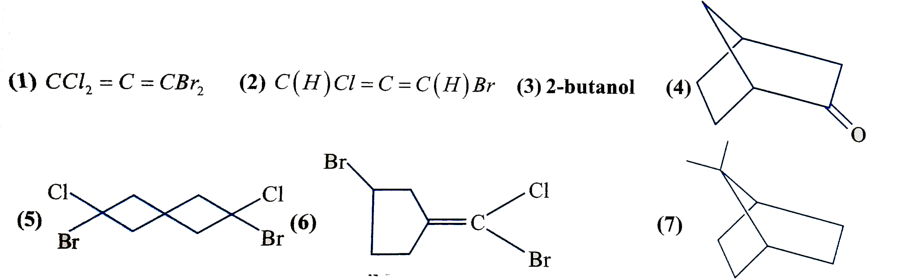 How many of the following compounds show steroisomerism