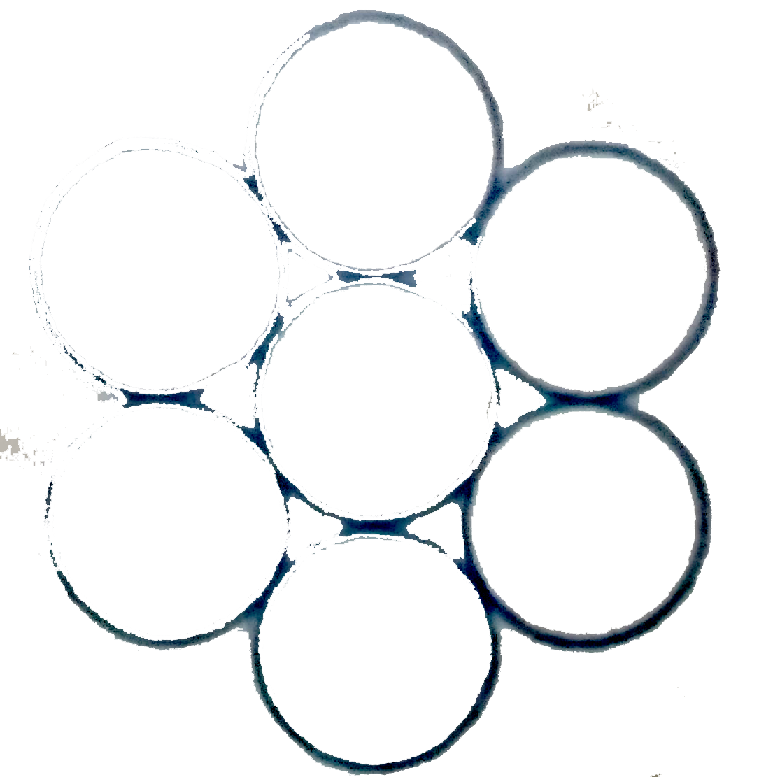 In FCC crystal, which of the following shaded planes contains the following type of arrangement of atoms.