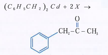 (C(6)H(5)CH(2))(2) Cd +2Xto        Identify X