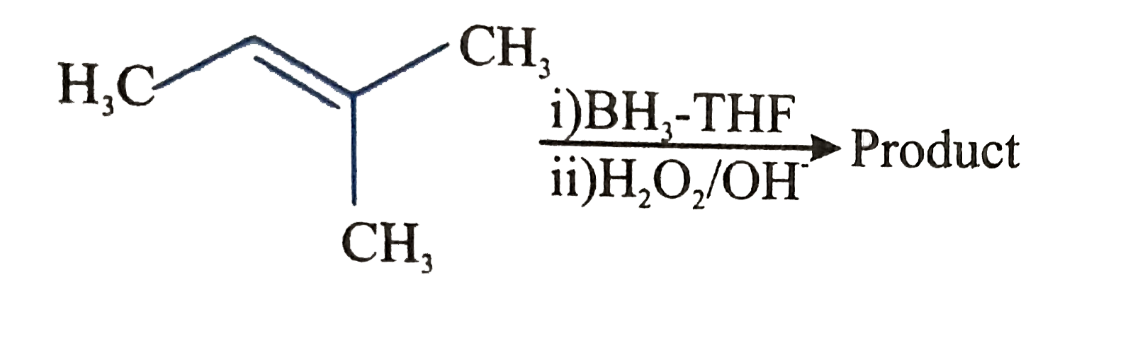 Hydrogenation of alkenes and alkynes takes place in presence of certain catalysts. In sabatier-Senderen's reaction, the addition of hydrongen taken place in presence of nickel catalyst. Controlled hydrogenation of alkyne in presence of Lindlar's catalyst gives cis-alkene. Non terminal alkynes are reduced by Na or Li metal dissolved in liquid NH(3). In this reaction trans alkenes are formed.   Q. The product of the following reaction is