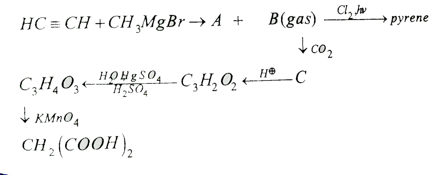 Q. The molecule C(3)H(4)O(3) is sequential reaction is