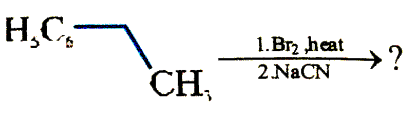 Write the major product of the following reaction