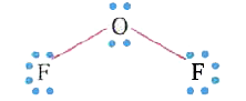 In OF2, the number of bond pairs and lone pairs of electrons are respe