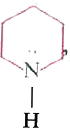 In piperidine , the hybrid state assumed by N is