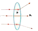 If parallel beam of light falls on a convex lens. The path of the rays is shown in fig. It follows that