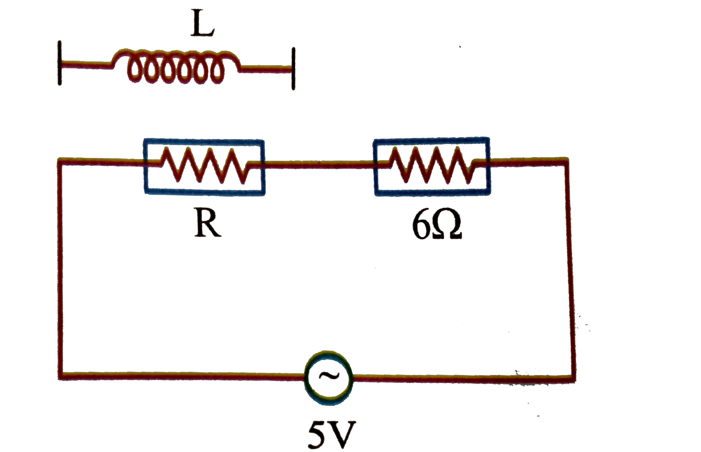 Two Resistors Are Connected In Series Across A 5V Rms Source Of