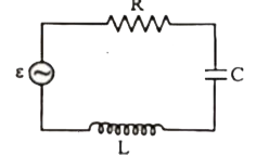चित्र में एक श्रेणीबद्ध LCR परिपथ दिखलाया गया है जिसे परिवर्ती आवृत्ति के 230V के स्रोत से जोड़ा गया है। L=5H,C = 80muF, R = 40Omega  ( a) स्रोत की आवृत्ति निकालिए जो परिपथ में अनुनाद उत्पन्न करे।