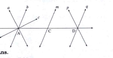Observe the figure given below. Name   parallel lines