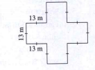 From the information given in the figure, find the perimeter and the area of the garden.