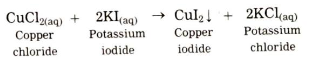Classify each of the following reactions as combination, decomposition, displacement or double displacement reactions :