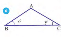 চিত্রে ACgtAB হলে নীচের কোণটি সঠিক লেখো (i) x=2y (ii) x=y (iii) x=frac[3][5]y