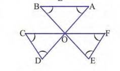 পাশের চিত্রে angleA+angleB+angleC+angleD+angleE+angleF এর পরিমাপ লেখো |