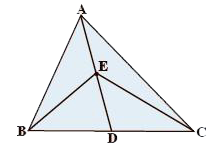 In a triangle ABC (see figure), E is the midpoint of median AD, show that   (i) ar DeltaABE = ar DeltaACE     (ii) ar DeltaABE=1/4ar(DeltaABC)