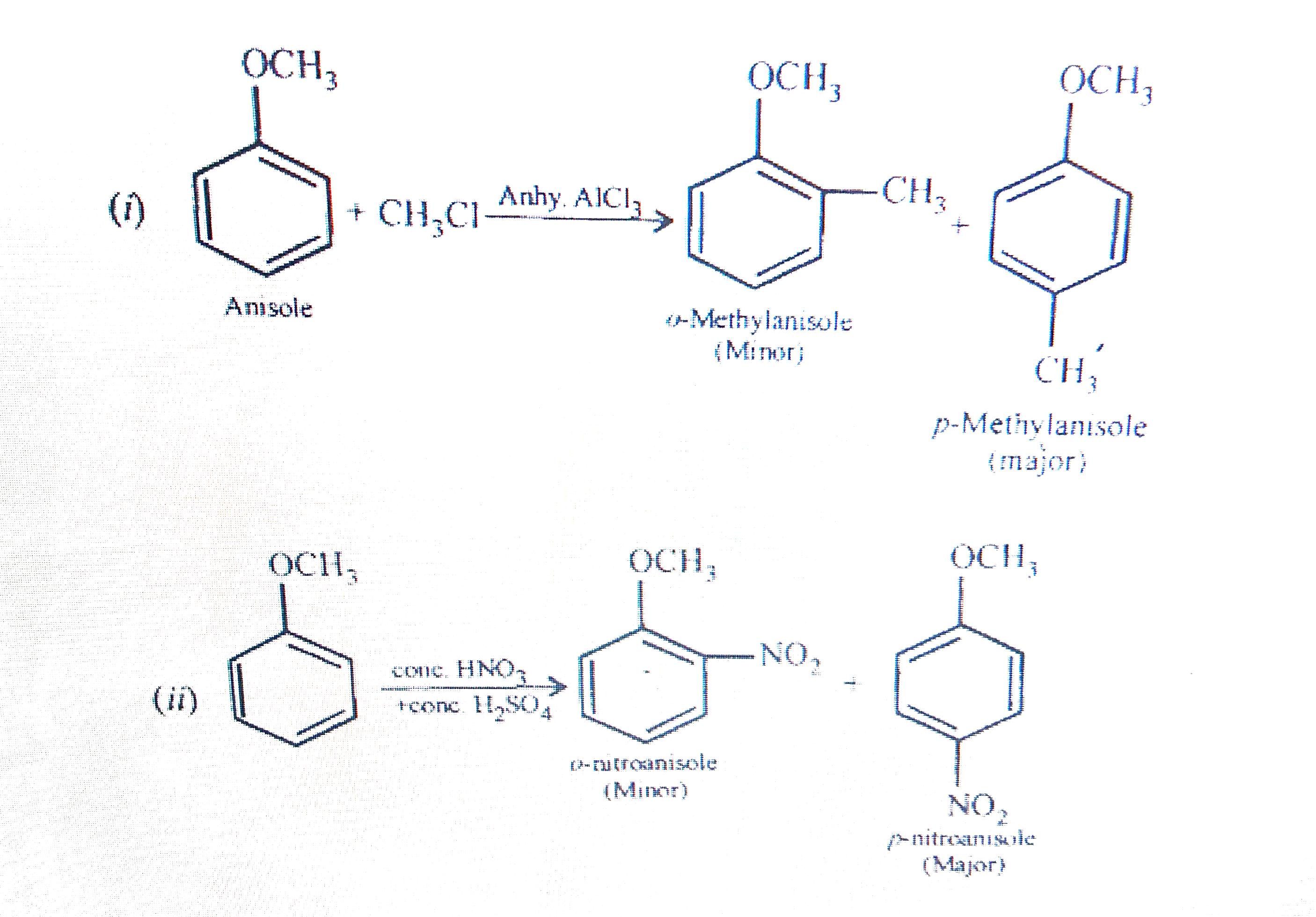 Write The Equations Of The Following Reactions I Friedel Crafts R