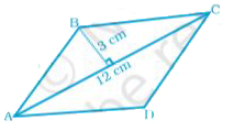 नीचे दी गयी आकृति में, ABCD एक चतुर्भुज है, जिसमें AB = CD और BC = AD है। इसका क्षेत्रफल है