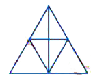 आकृति  में त्रिभुजों की संख्या है