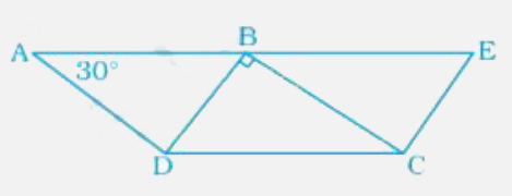 In the given figure, ABCD and BDCE are parallelograms with common base DC. If BC bot BD, then angleBEC =